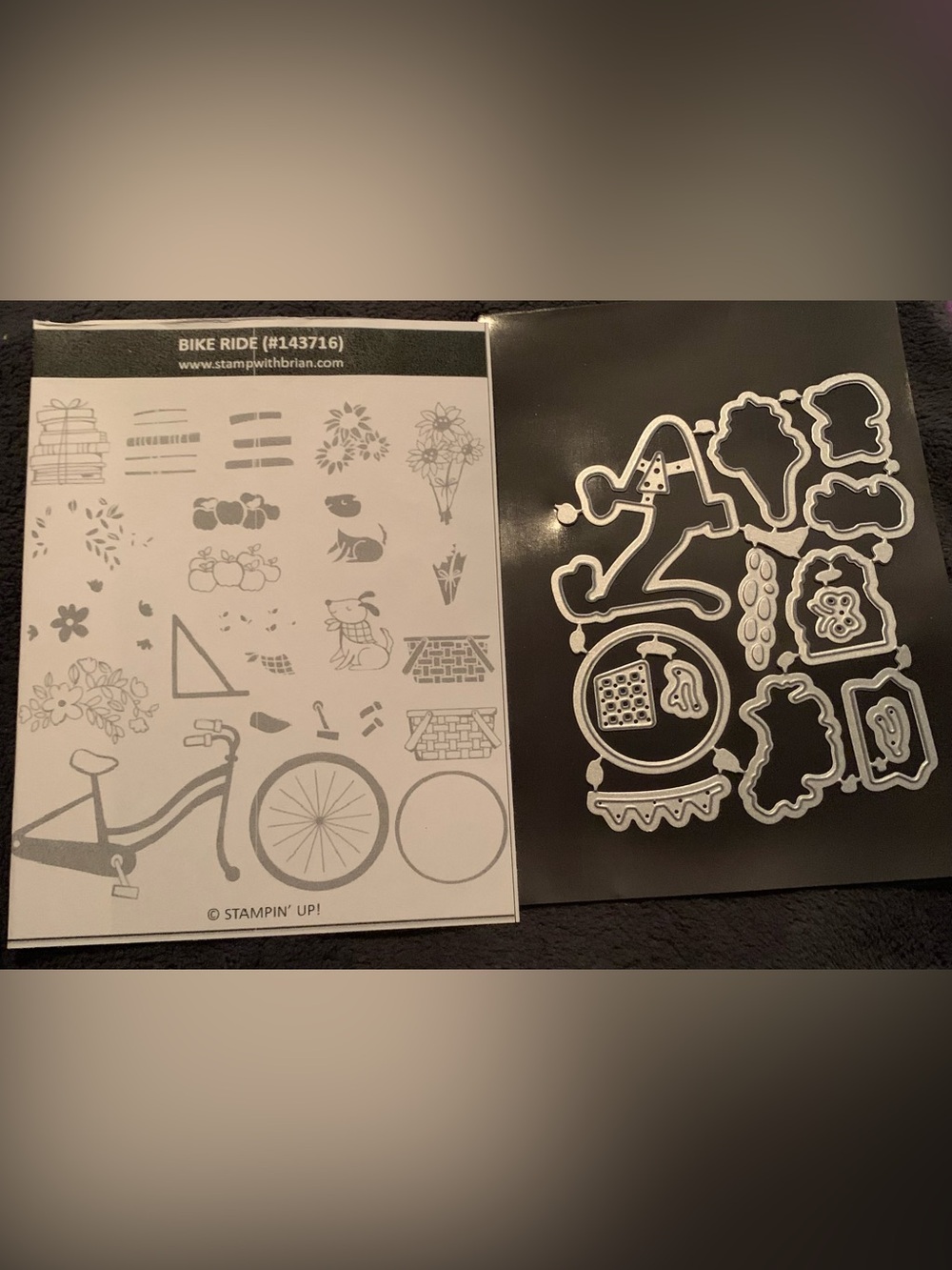 Bike Ride Clear Stamp and Die Set Bundle